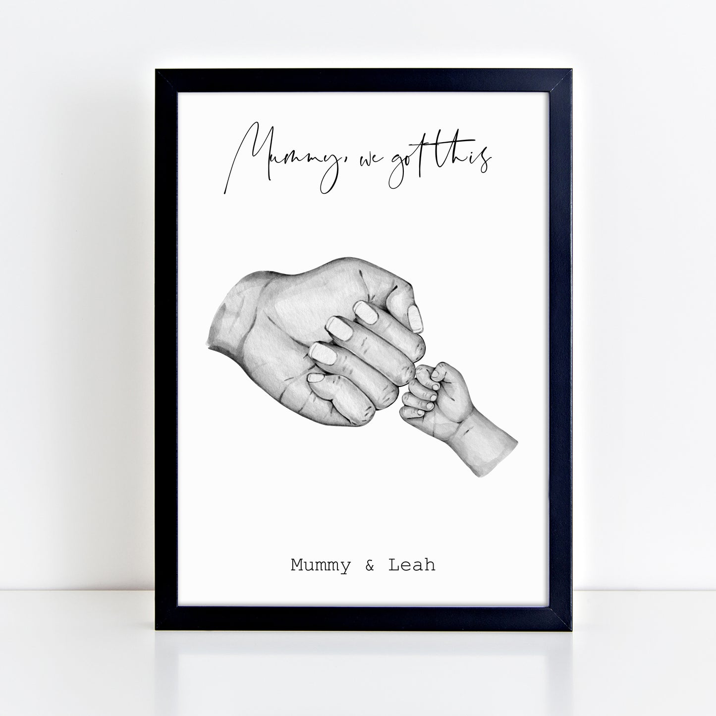 Personalised Mother & Child Hand Print