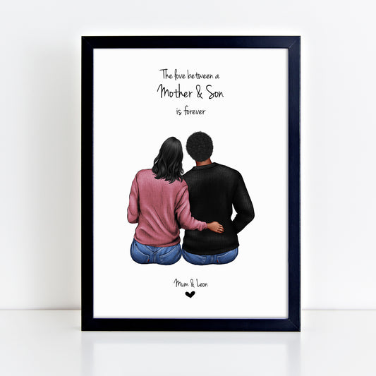 Personalised Mother & Son Print