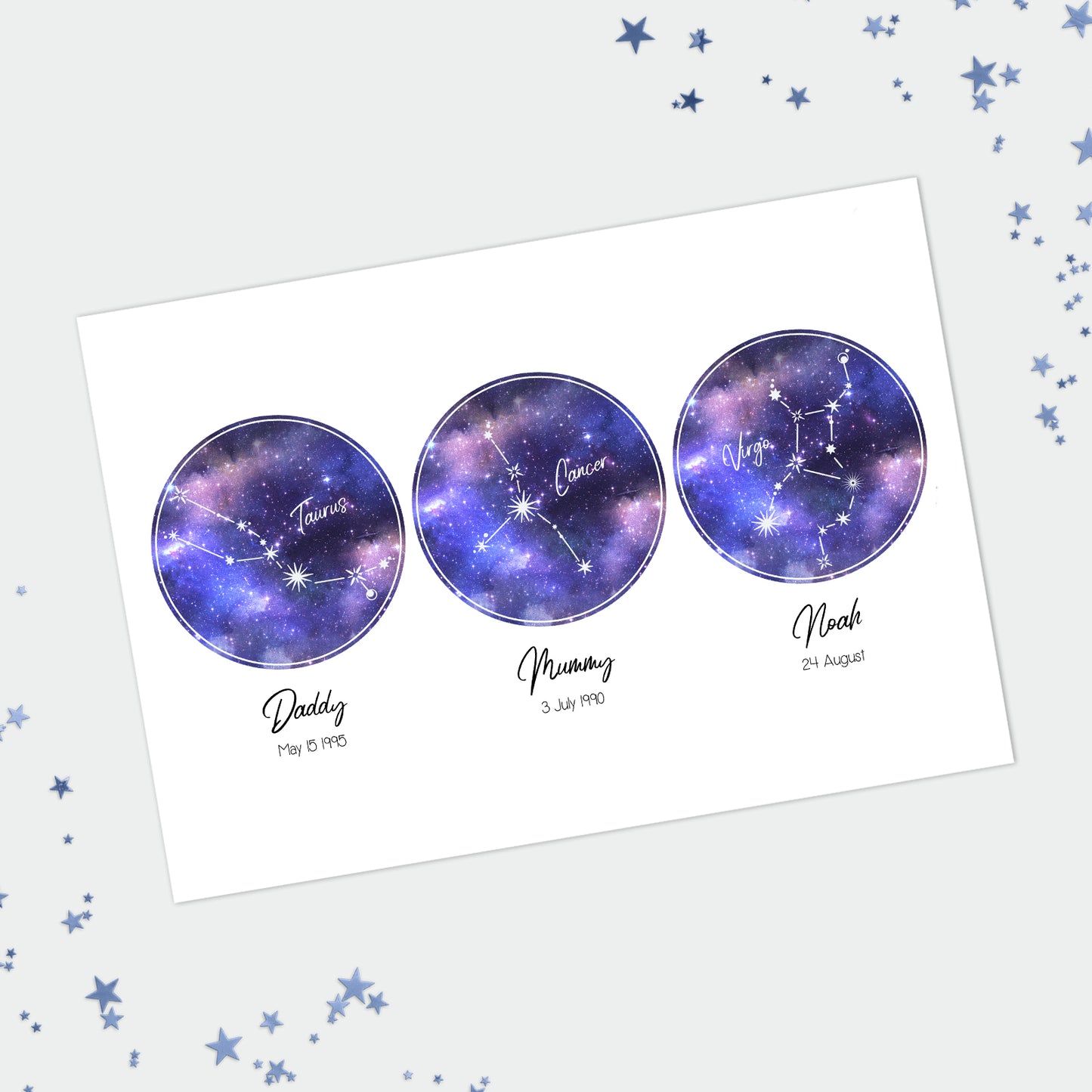 Personalised Family Star Constellation Print