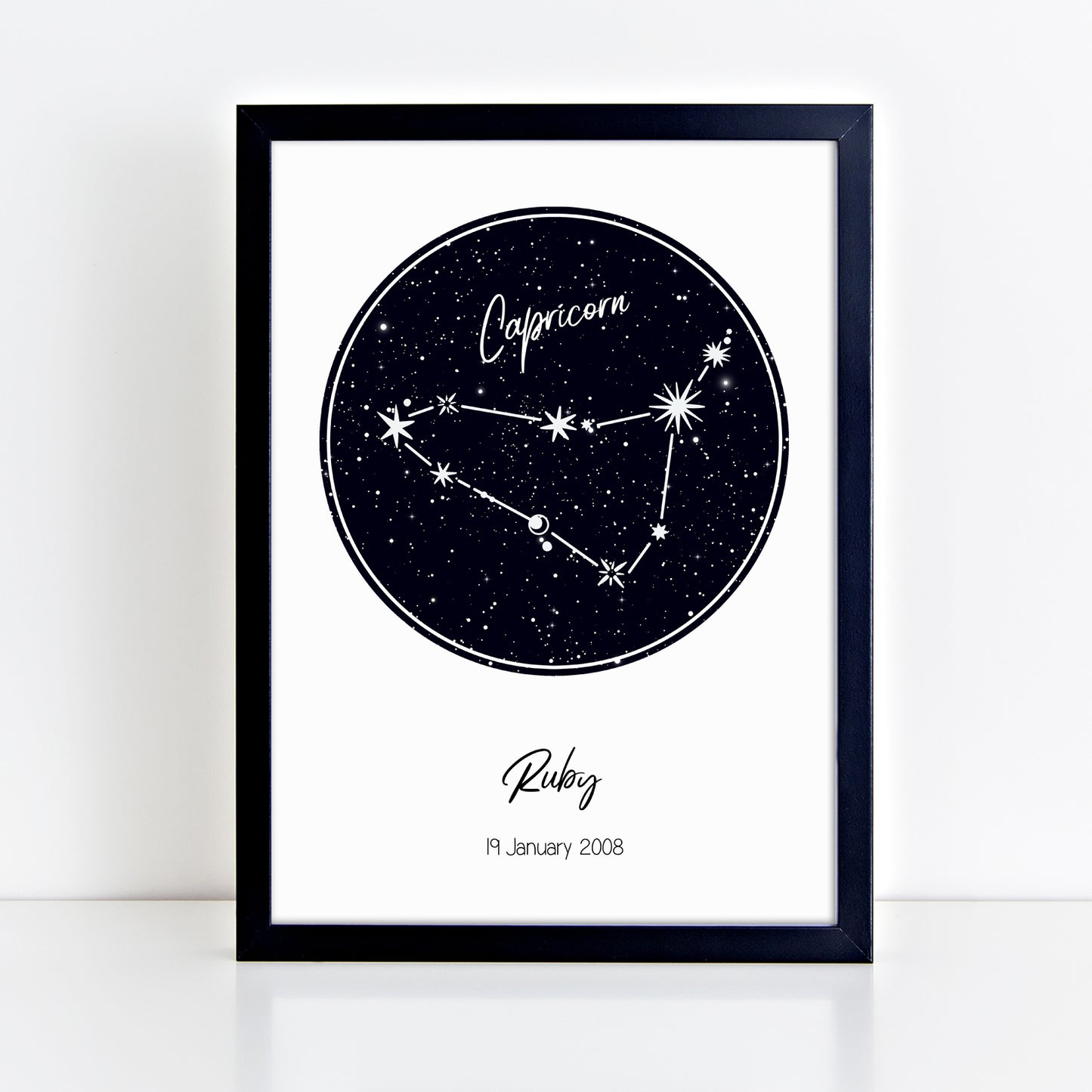 Personalised Capricorn Star Constellation Print