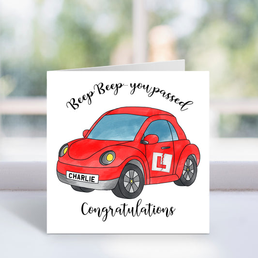 Personalised Passed Driving Test Card