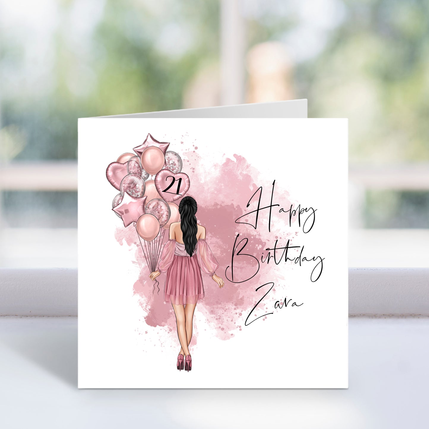 Personalised Birthday Girl Card