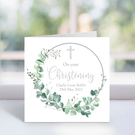 Personalised Christening Card