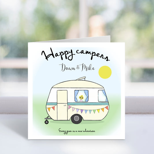 Personalised Happy Campers Card