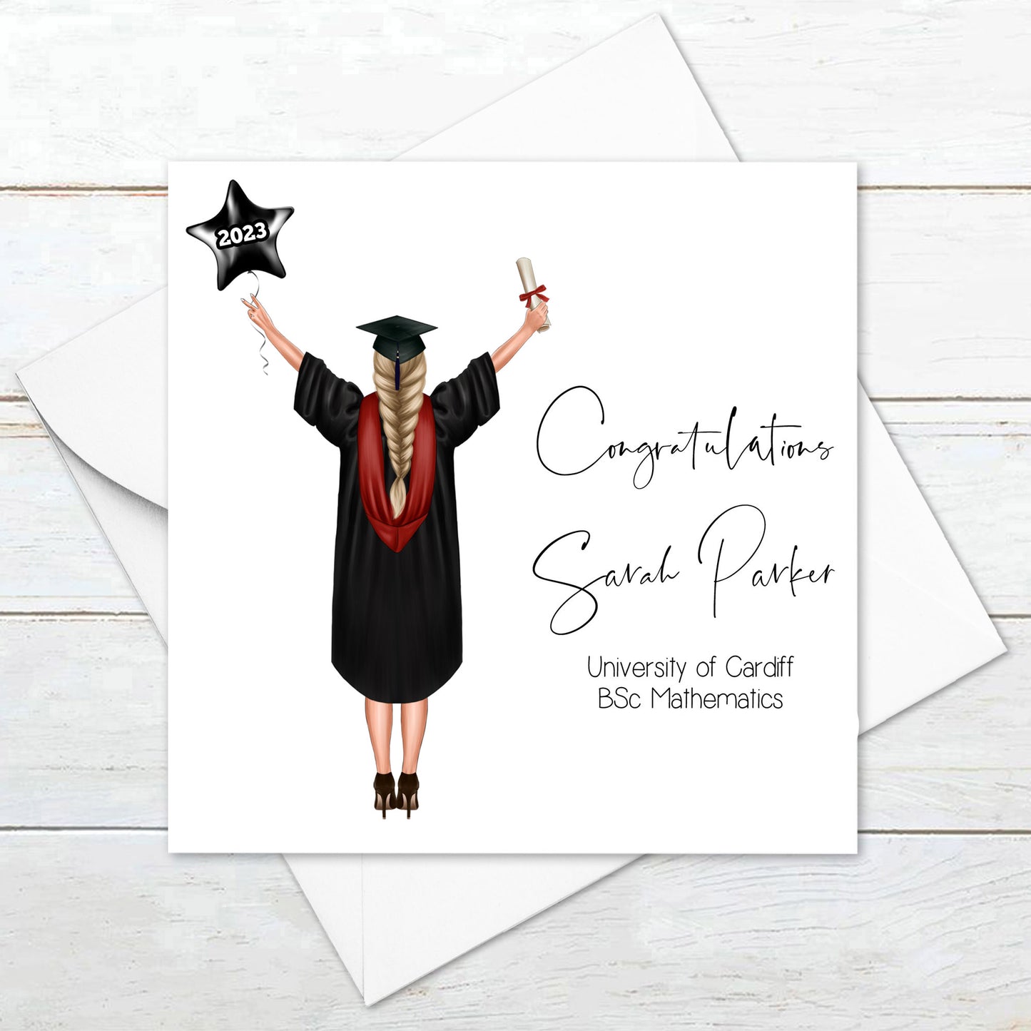 Personalised Graduation Card For Her