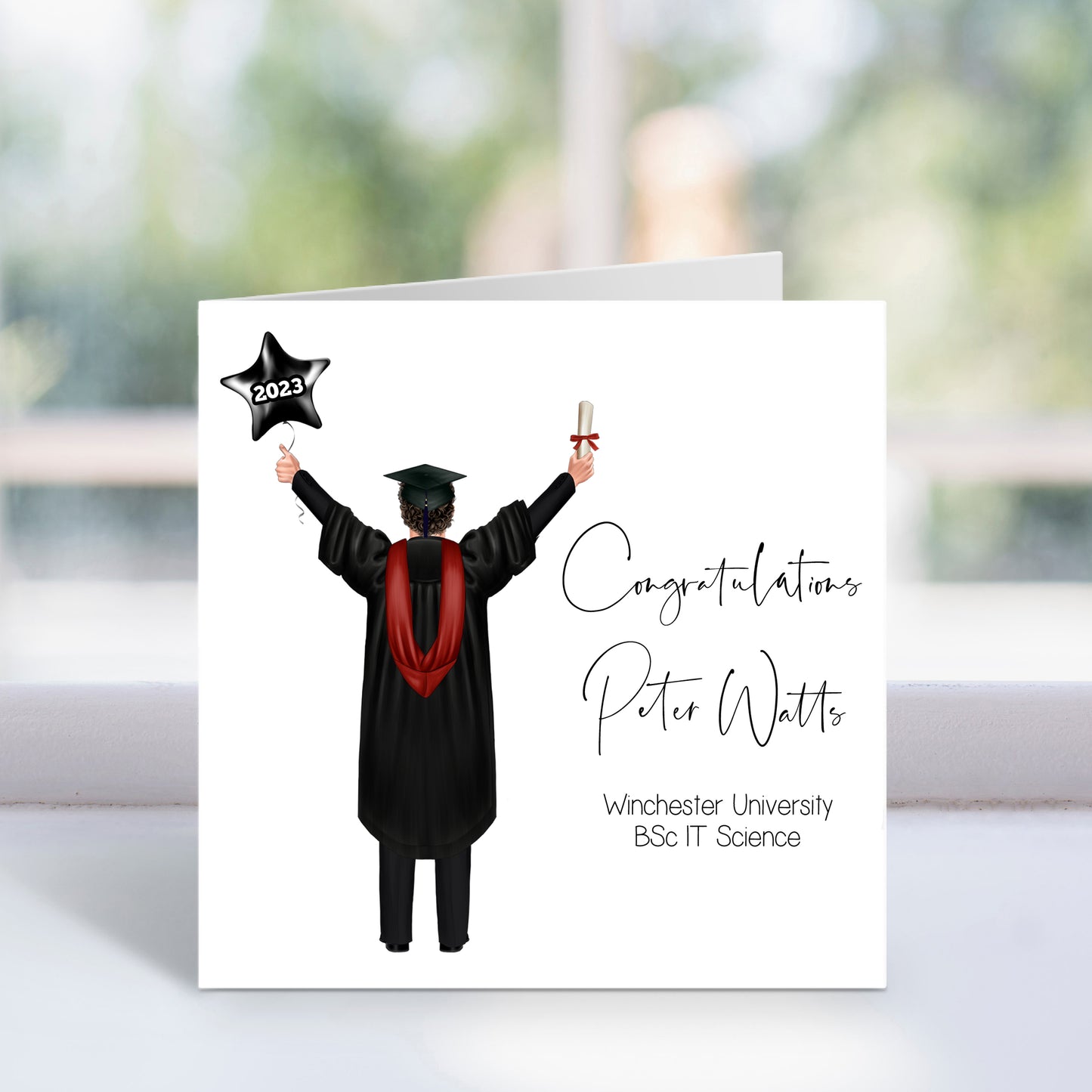 Personalised Graduation Card For Him