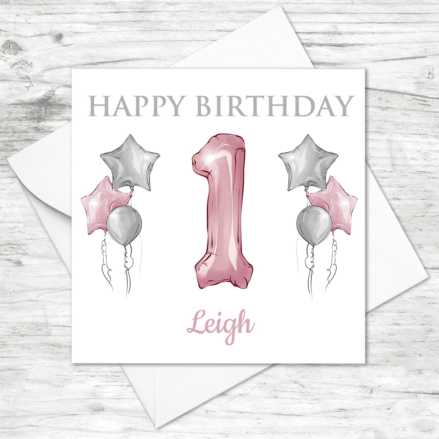 Personalised 1st Birthday Card