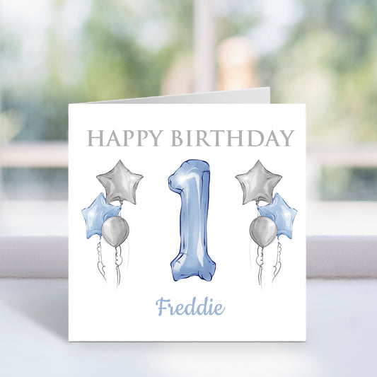 Personalised 1st Birthday Card