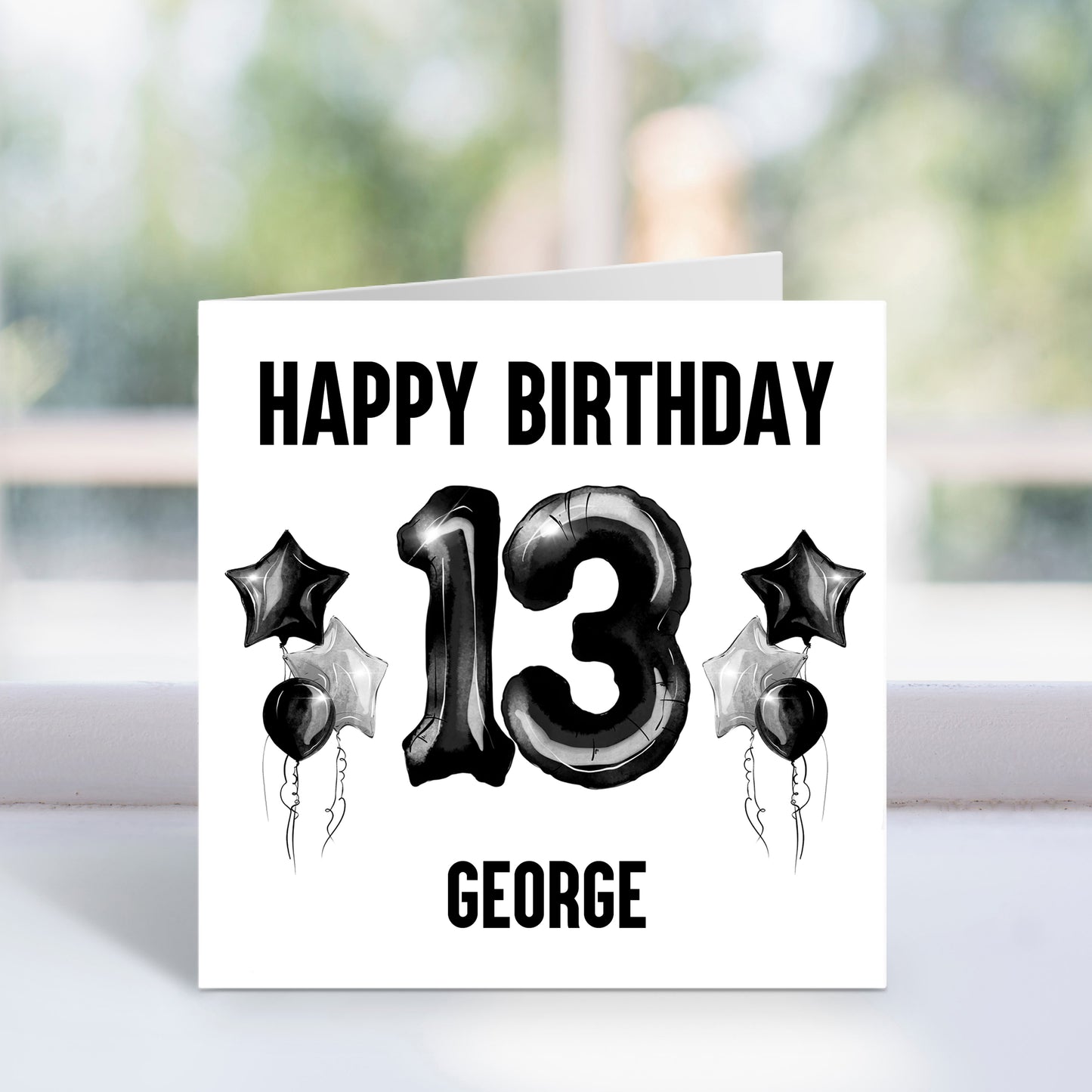 Personalised 13th Birthday Card