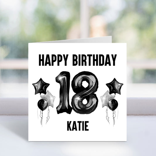 Personalised 18th Birthday Card