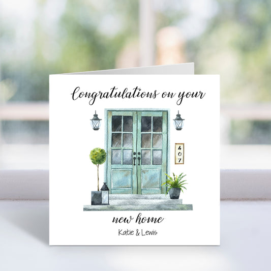 Personalised New Home Front Door Card
