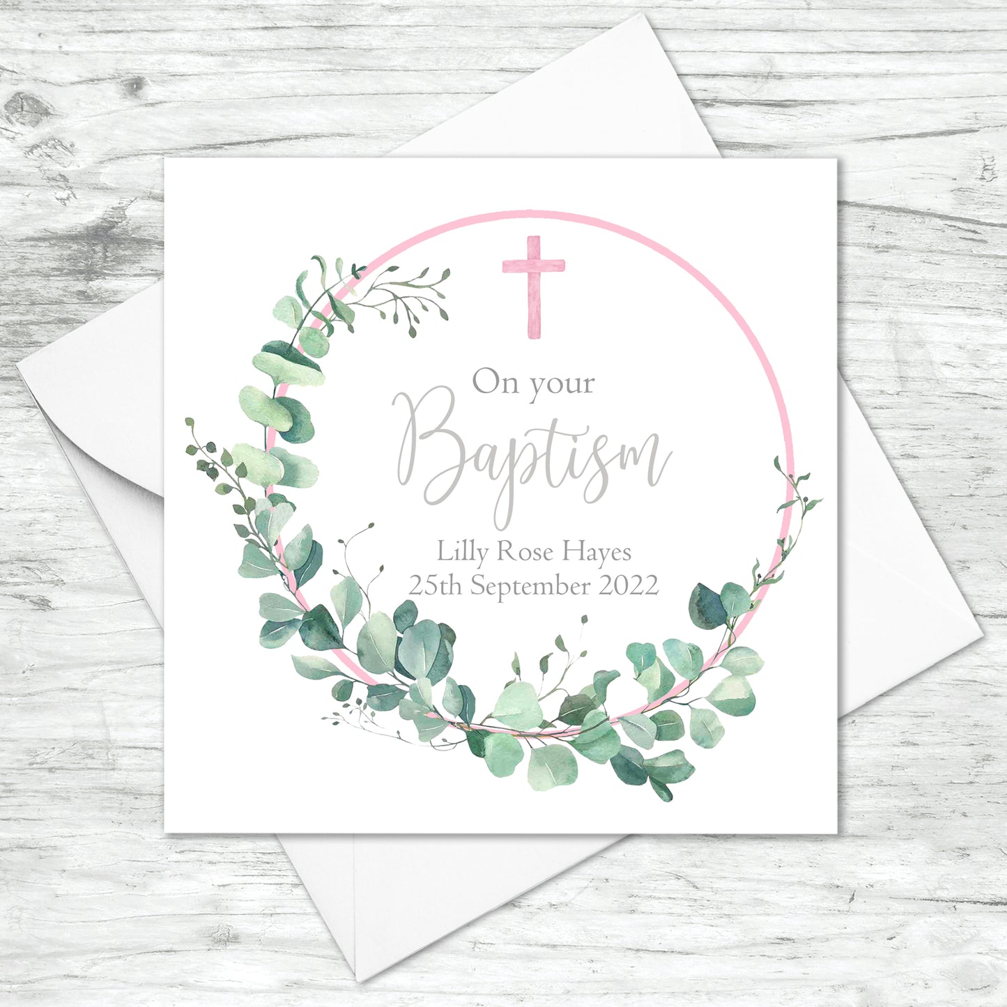 Personalised Baptism Card