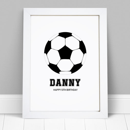 Personalised Football Print