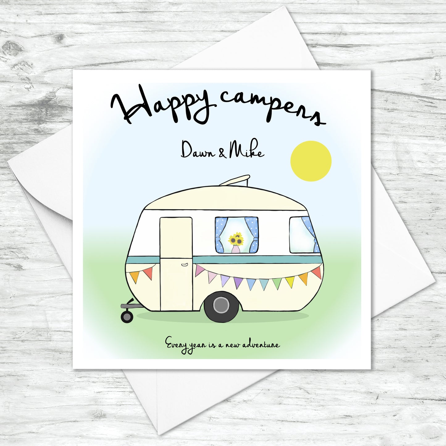 Personalised Happy Campers Card