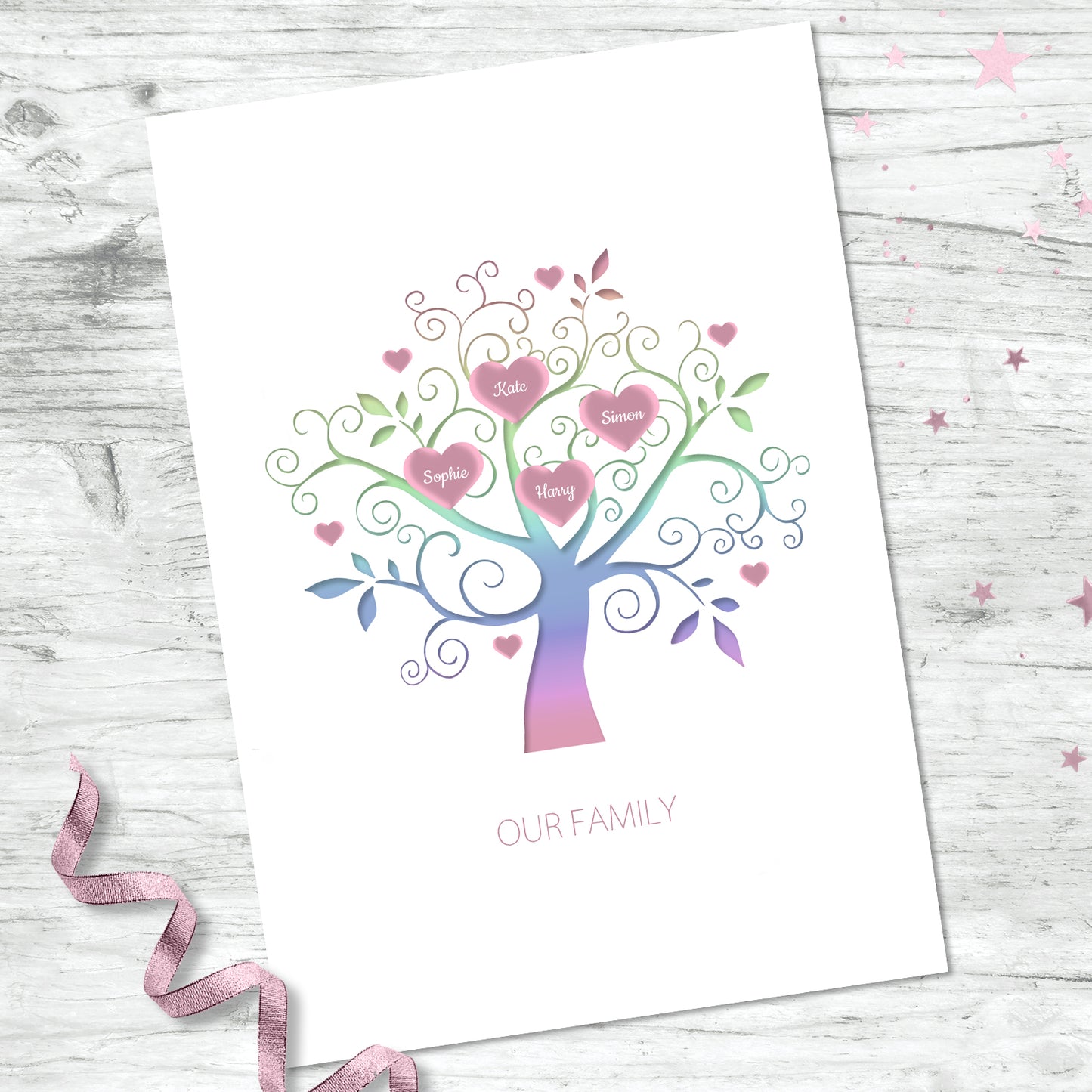 Personalised Family Tree Print